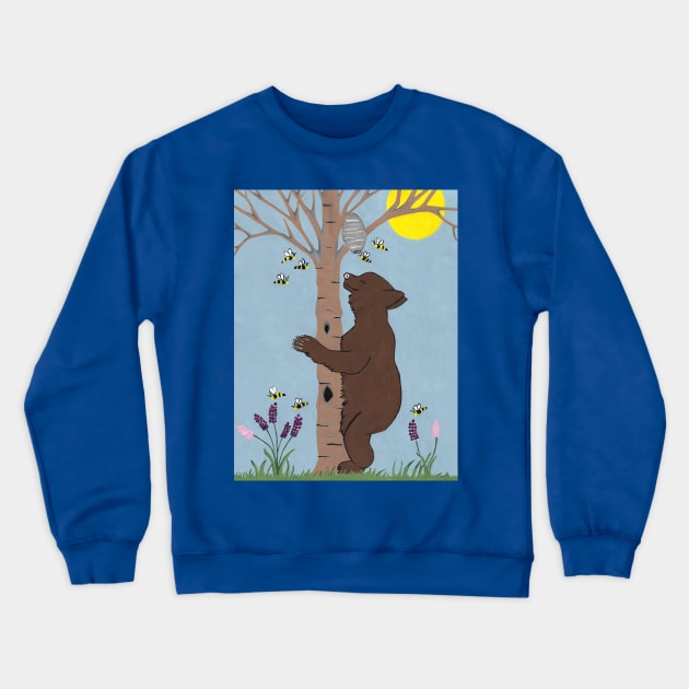 BEES And The Bear Crewneck Sweatshirt by SartorisArt1